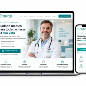 Clínica Médica Site Profissional Criação de Site e Desenvolvimento Web