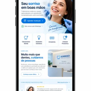 Clínica Odontológica Criação de Site Profissional e Desenvolvimento de Site