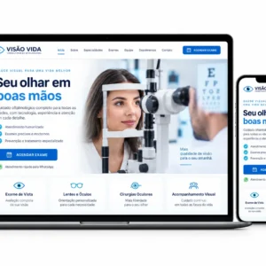 Clínica Oftalmológica Criação de Site Profissional e Desenvolvimento de Site