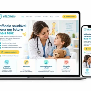 Clínica Pediátrica Criação de Site Profissional e Desenvolvimento de Site