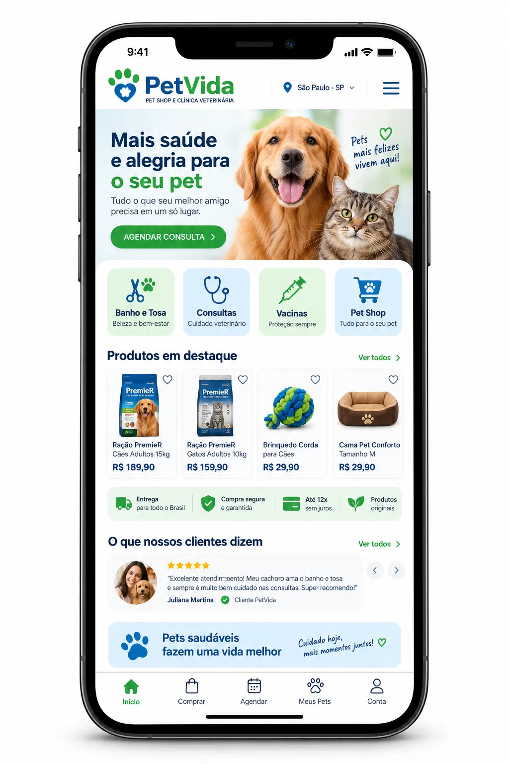 Clínica Veterinária Criação de Site Profissional e Desenvolvimento de Site