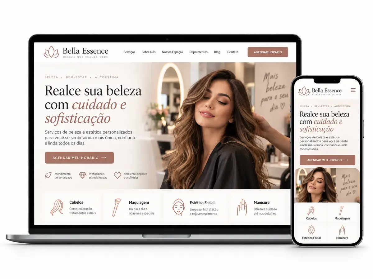 Clínica de Estética Criação de Site para Empresas e Desenvolvimento Web