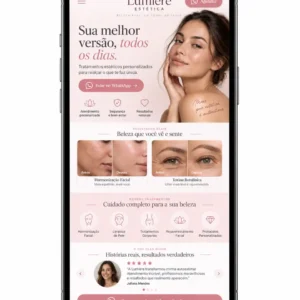 Clínica de Estética Desenvolvimento de Site e Criação de Site