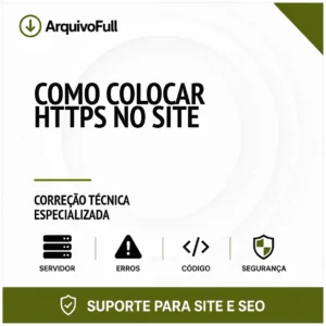 Suporte profissional para colocar HTTPS no Site
