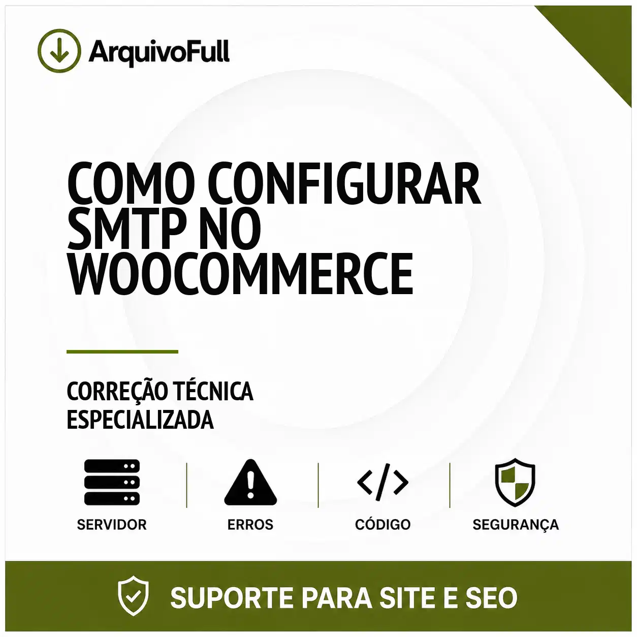 Suporte profissional para configurar SMTP no WooCommerce