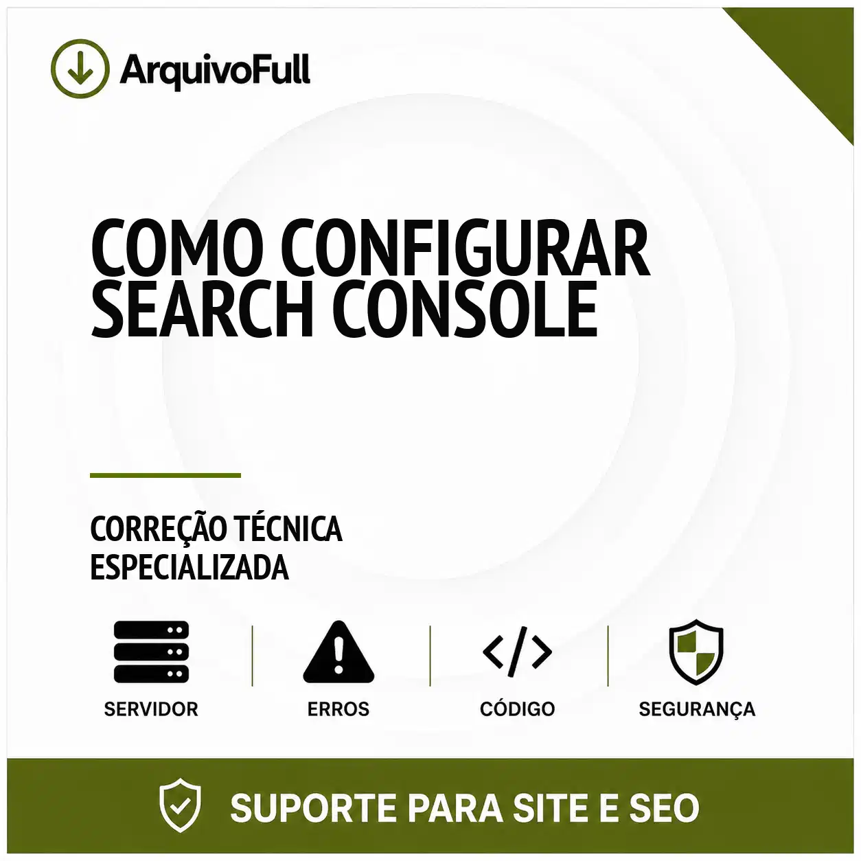 Suporte profissional para configurar Search Console