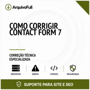 Suporte profissional para corrigir Contact Form 7