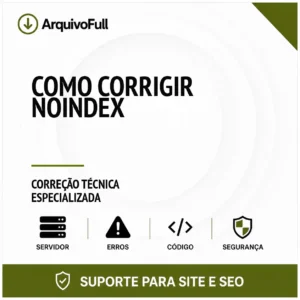 Suporte profissional para corrigir Noindex