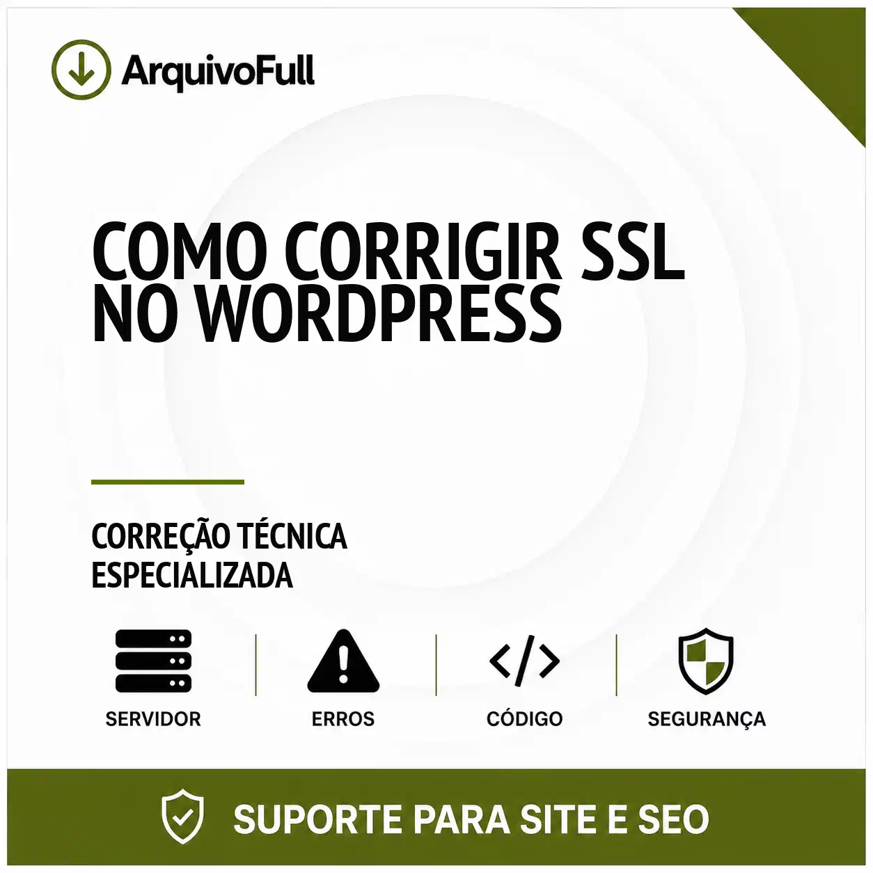 Suporte profissional para corrigir SSL no WordPress