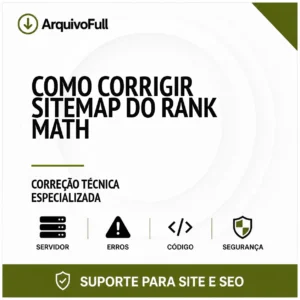 Suporte profissional para corrigir Sitemap do Rank Math