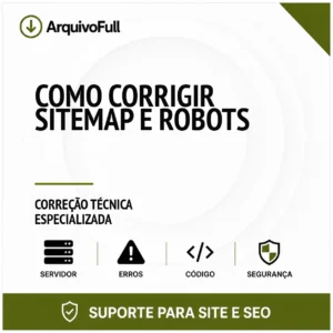 Suporte profissional para corrigir Sitemap e Robots