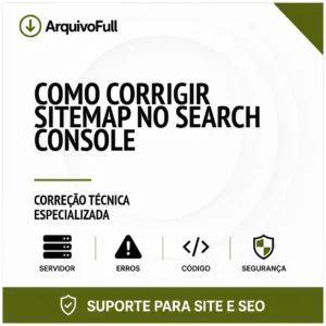 Suporte profissional para corrigir Sitemap no Search Console