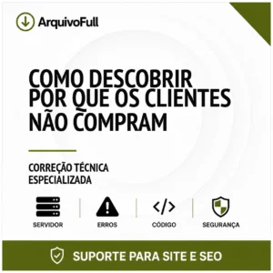 Suporte profissional para descobrir Por Que os Clientes Não Compram