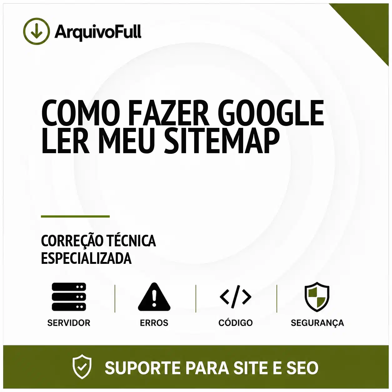 Suporte profissional para fazer Google Ler Meu Sitemap