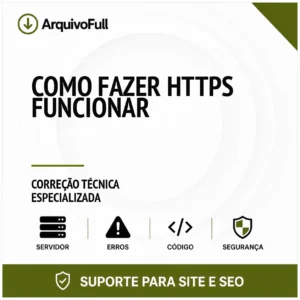 Suporte profissional para fazer HTTPS Funcionar