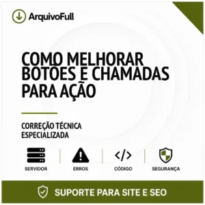 Suporte profissional para melhorar Botões e Chamadas para Ação