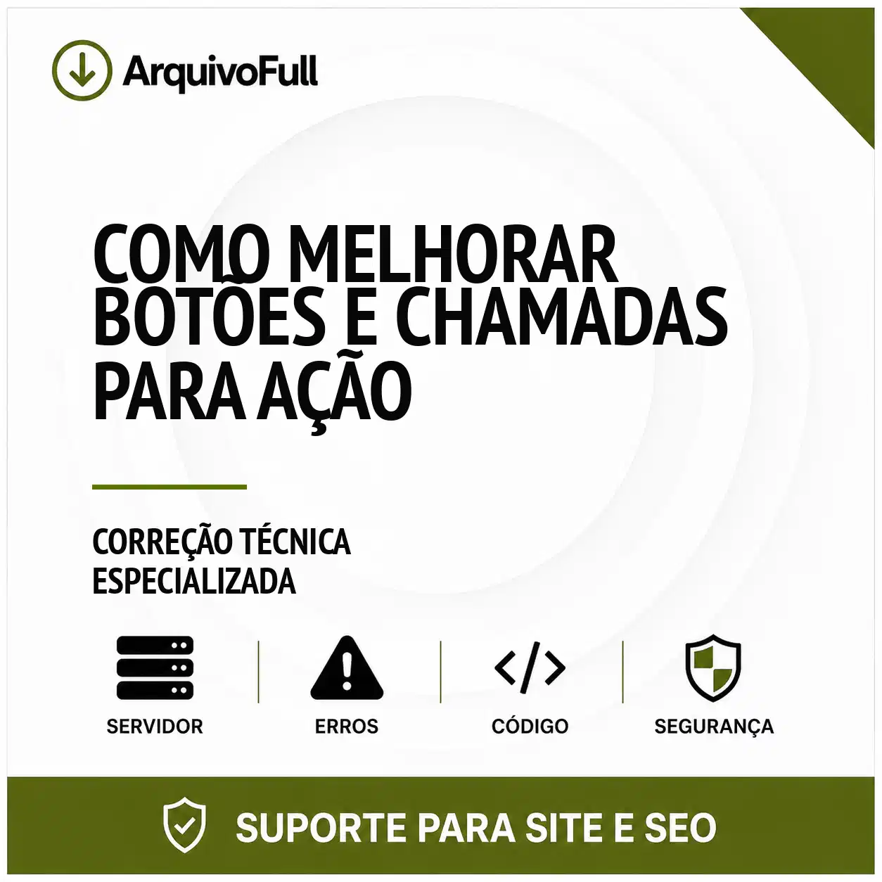 Suporte profissional para melhorar Botões e Chamadas para Ação