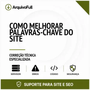 Suporte profissional para melhorar Palavras-Chave do Site