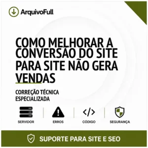 Suporte profissional para melhorar a Conversão do Site
