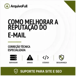 Suporte profissional para melhorar a Reputação do e-mail
