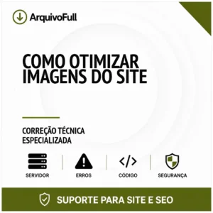 Suporte profissional para otimizar Imagens do Site