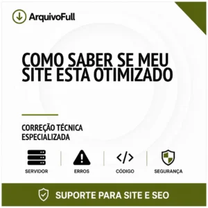 Suporte profissional para saber Se Meu Site Está Otimizado