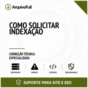 Suporte profissional para solicitar Indexação