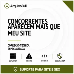 Suporte profissional para concorrentes Aparecem Mais que Meu Site