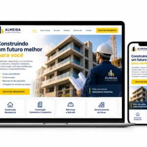 Construção Civil Criação de Site Profissional e Desenvolvimento de Site