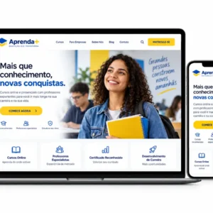 Criação de site para Cursos Online Online