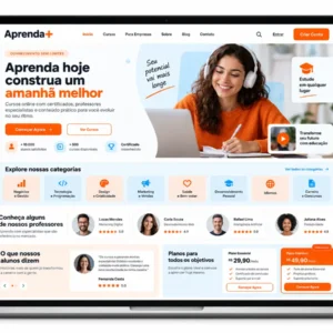 Criação de site para Cursos Online s