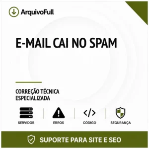 Suporte profissional para e-mail Cai no Spam