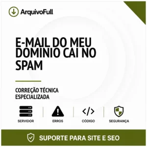 Suporte profissional para e-mail do Meu Domínio Cai no Spam