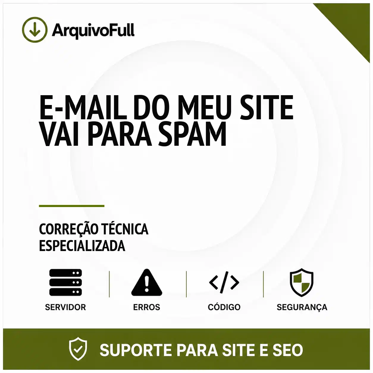 Suporte profissional para e-mail do Meu Site Vai para Spam