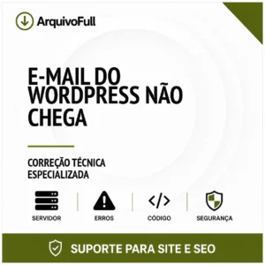 Suporte profissional para e-mail do WordPress Não Chega