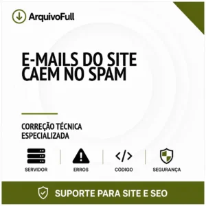Suporte profissional para e-mails do Site Caem no Spam
