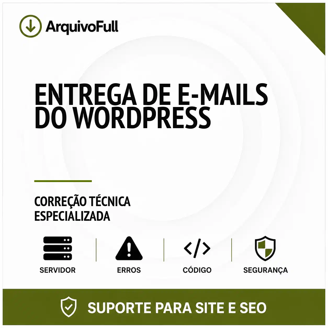 Suporte profissional para entrega de e-mails do WordPress
