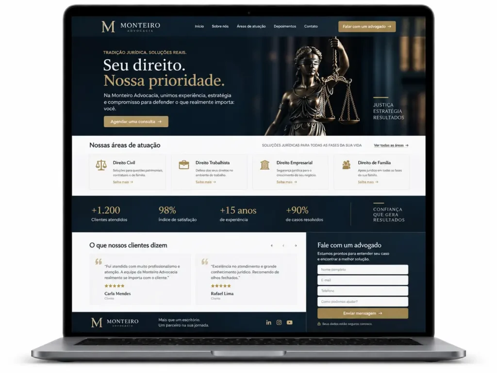 Site para Advogados