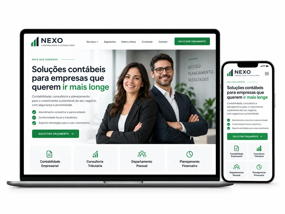 Criação de site para Escritório de Contabilidade Online