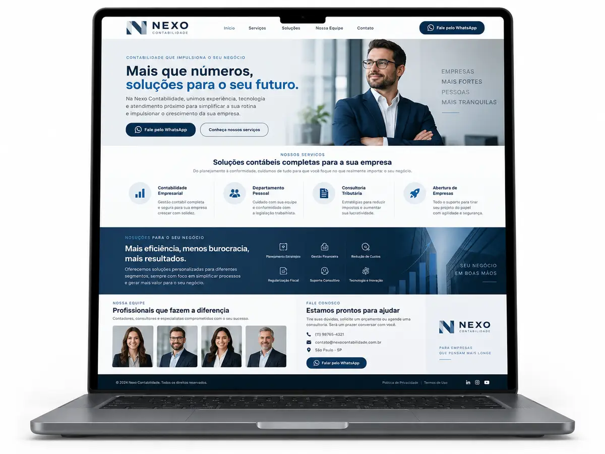 Escritório de Contabilidade Site Profissional Criação de Site e Desenvolvimento Web
