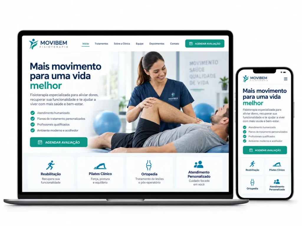 Criação de Site para Clínica