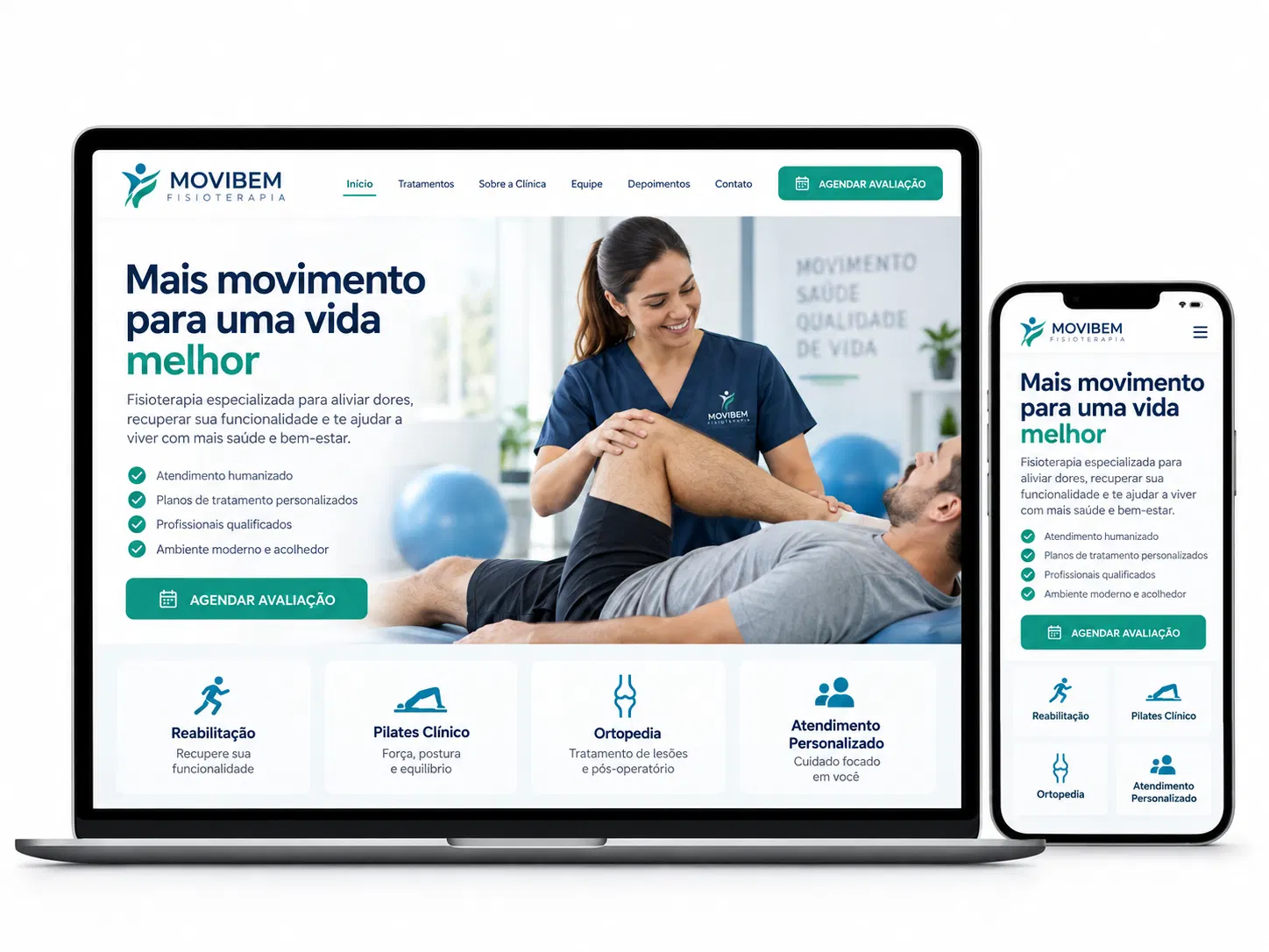 Fisioterapia Criação de Site Profissional e Desenvolvimento de Site