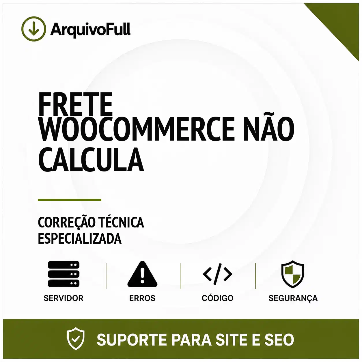 Suporte profissional para frete WooCommerce Não Calcula