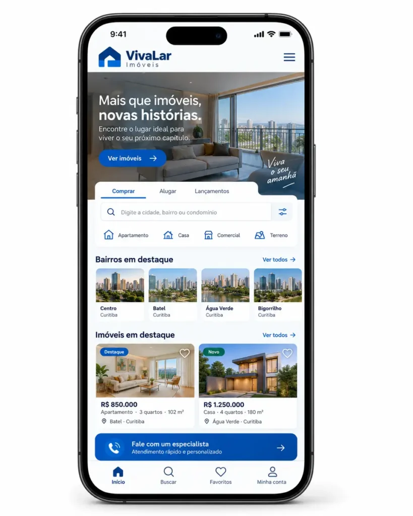 Criação de site para Imobiliária Vitrine Premium