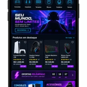 Criação de site para Loja Gamer