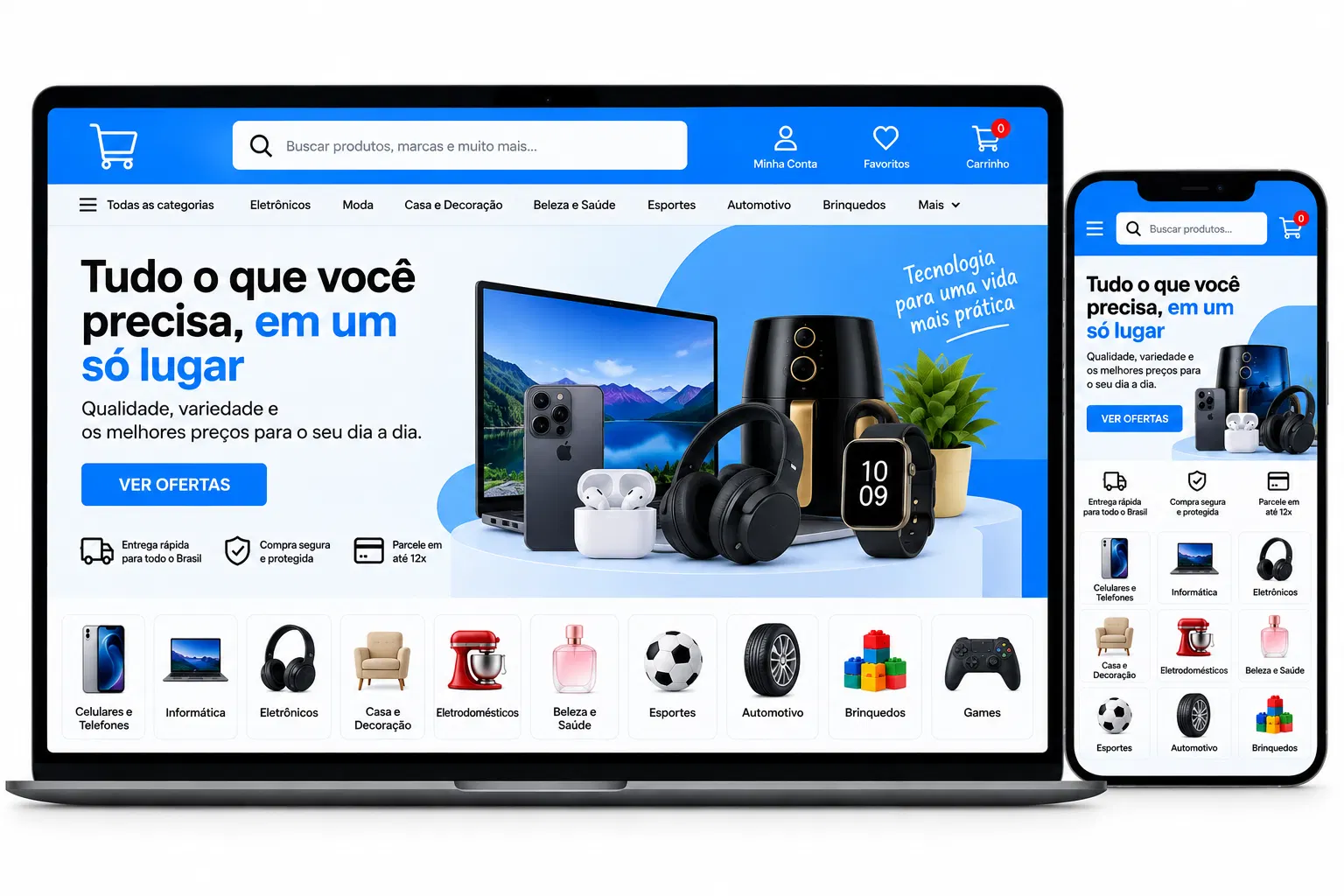 Atualização de site para loja virtual