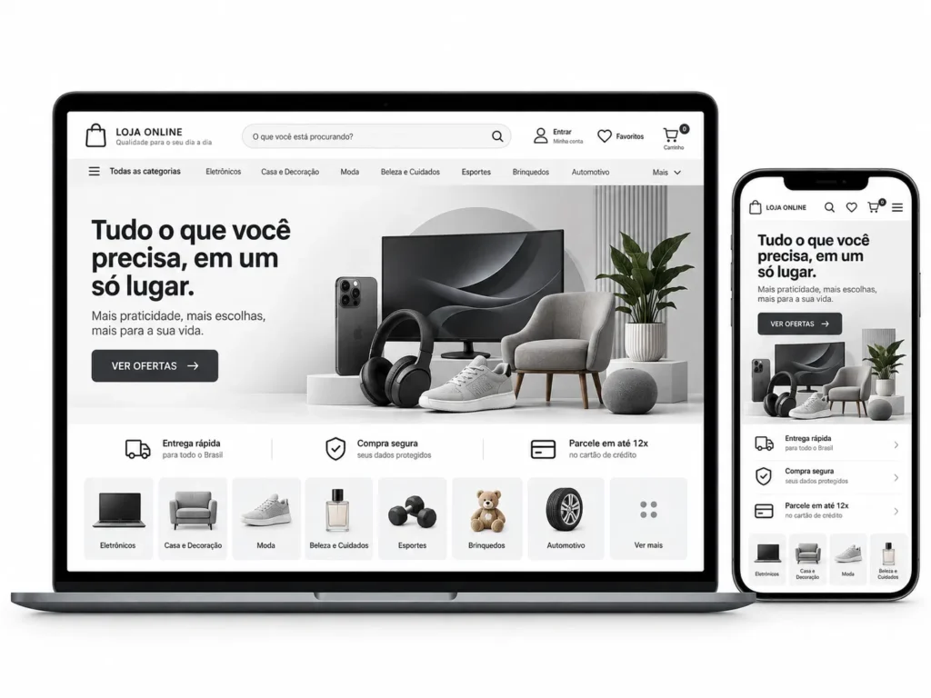 Lojas E-commerce Atacado e Varejo