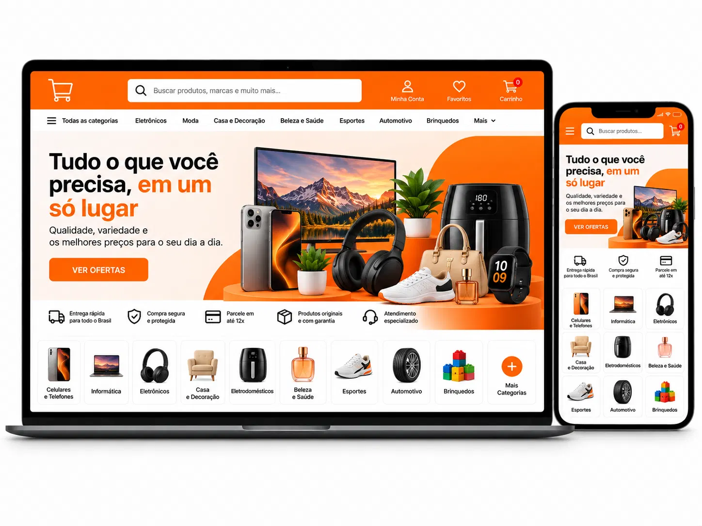 Criação de site para Desenvolvedor de Loja Virtual e-commerce