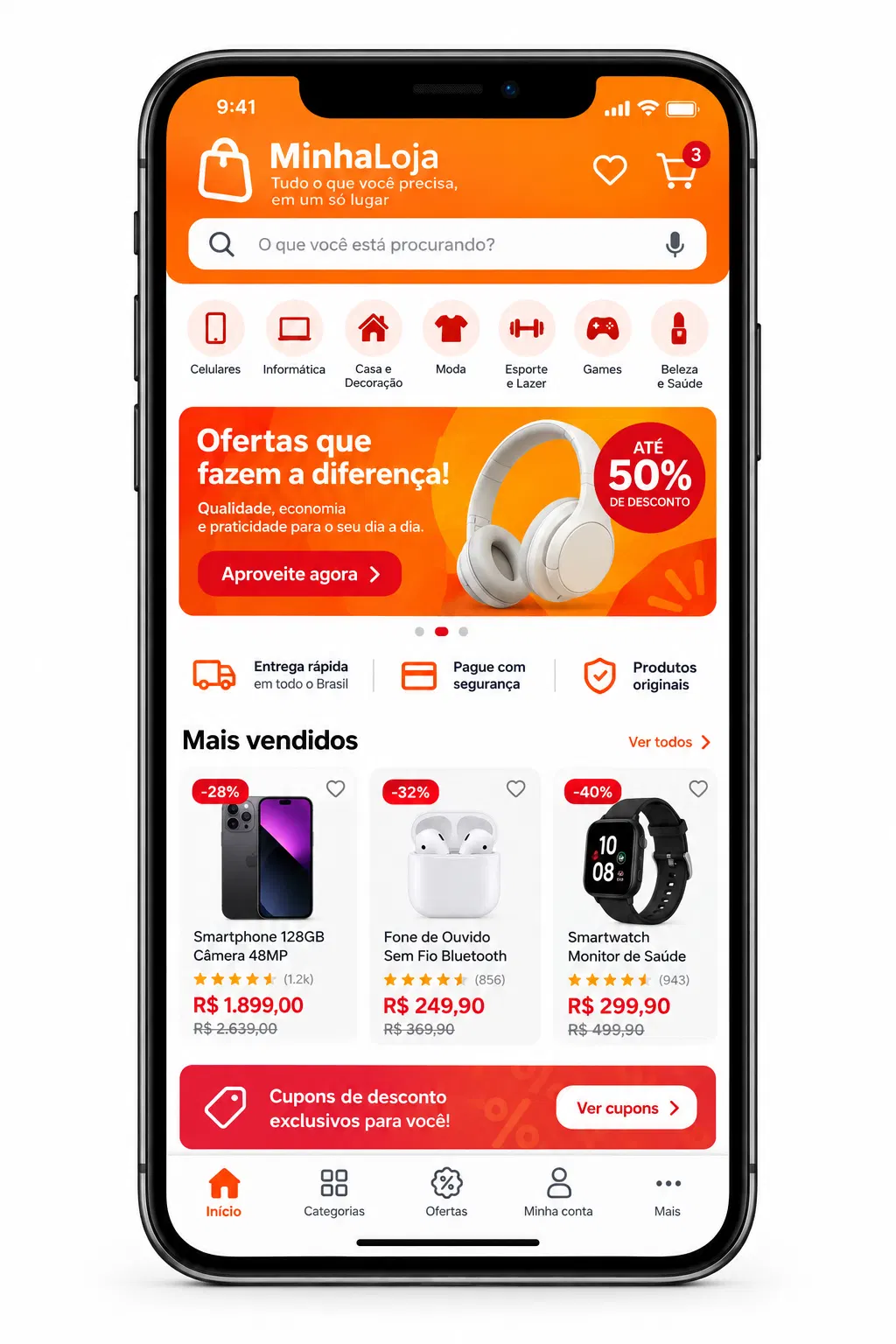 Criação de site para Loja Virtual para Vários Produtos