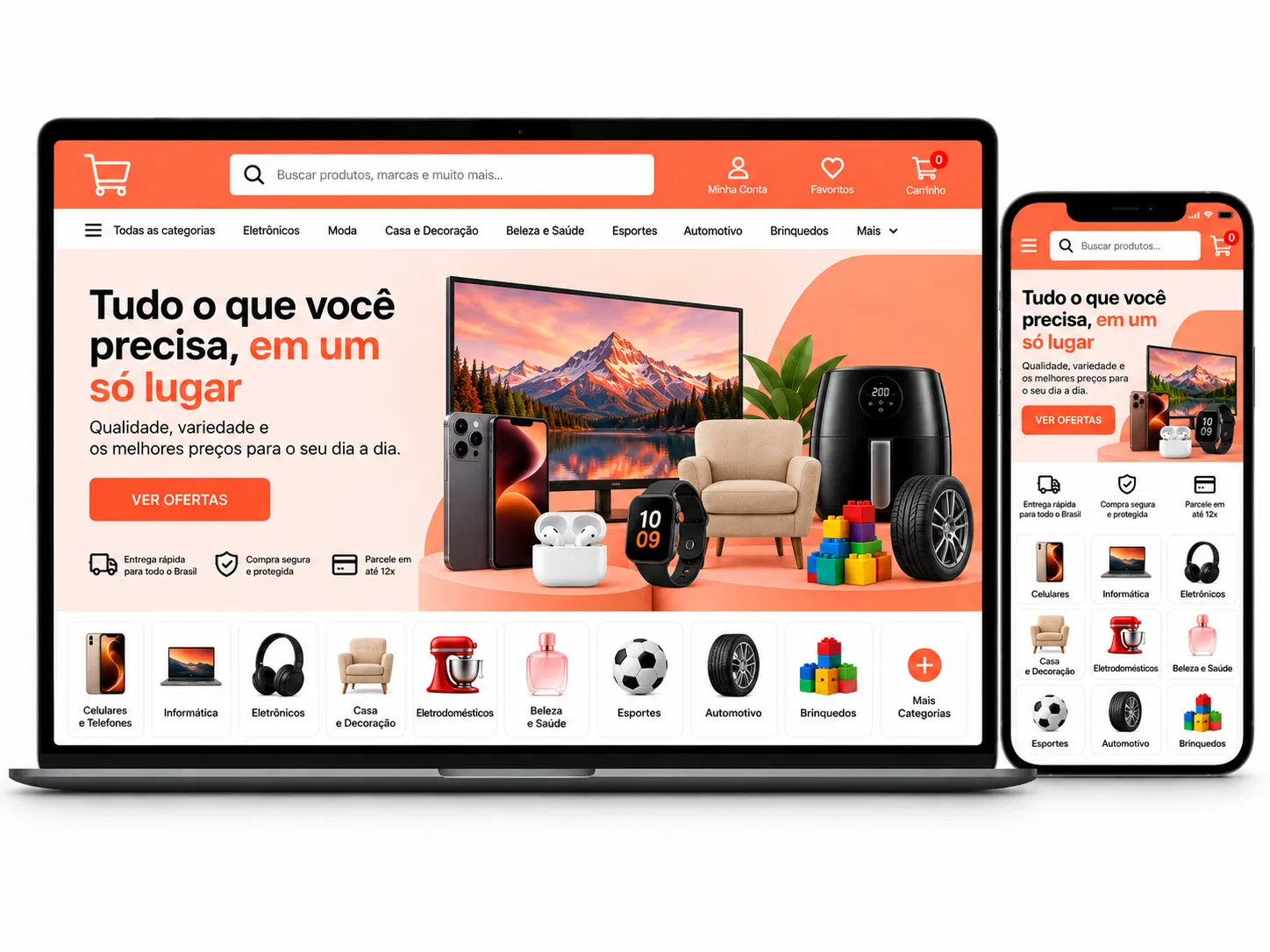 Loja Virtual E-Commerce Criação de Site para Empresas e Desenvolvimento Web